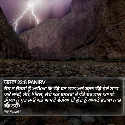 ਯਸ਼ਵਾ 22:8 PANIRV Bible Verse Image
