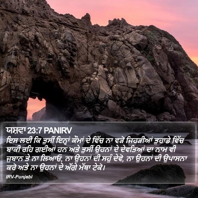 ਯਸ਼ਵਾ 23:7 PANIRV Bible Verse Image