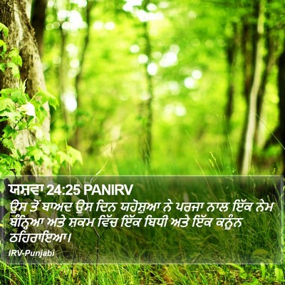 ਯਸ਼ਵਾ 24:25 PANIRV Bible Verse Image