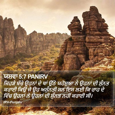ਯਸ਼ਵਾ 5:7 PANIRV Bible Verse Image