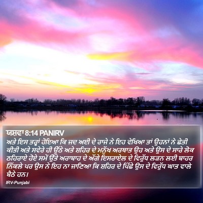 ਯਸ਼ਵਾ 8:14 PANIRV Bible Verse Image