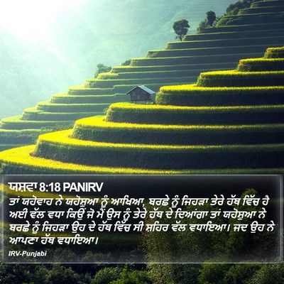 ਯਸ਼ਵਾ 8:18 PANIRV Bible Verse Image