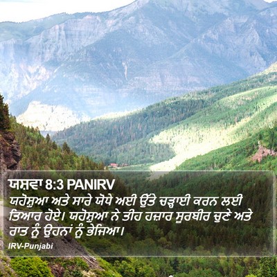 ਯਸ਼ਵਾ 8:3 PANIRV Bible Verse Image