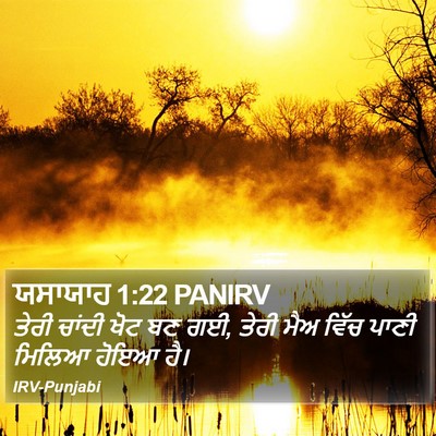 ਯਸਾਯਾਹ 1:22 PANIRV Bible Verse Image