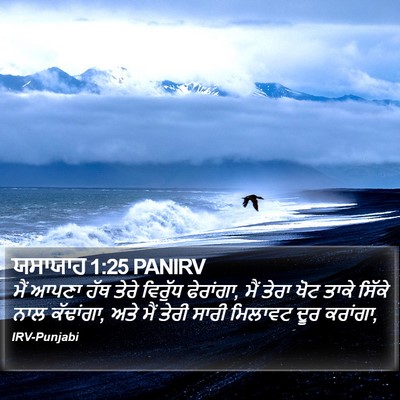 ਯਸਾਯਾਹ 1:25 PANIRV Bible Verse Image