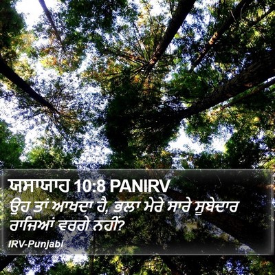 ਯਸਾਯਾਹ 10:8 PANIRV Bible Verse Image