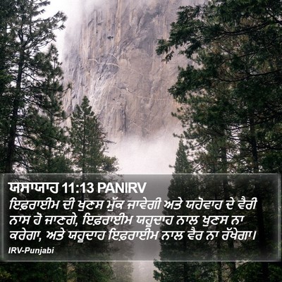 ਯਸਾਯਾਹ 11:13 PANIRV Bible Verse Image