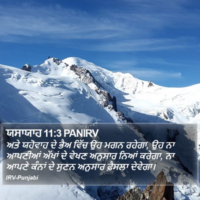 ਯਸਾਯਾਹ 11:3 PANIRV Bible Verse Image