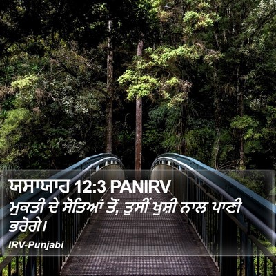 ਯਸਾਯਾਹ 12:3 PANIRV Bible Verse Image