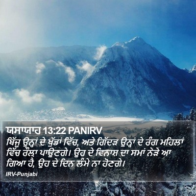 ਯਸਾਯਾਹ 13:22 PANIRV Bible Verse Image