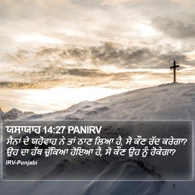 ਯਸਾਯਾਹ 14:27 PANIRV Bible Verse Image