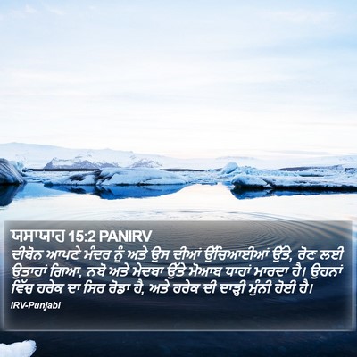 ਯਸਾਯਾਹ 15:2 PANIRV Bible Verse Image