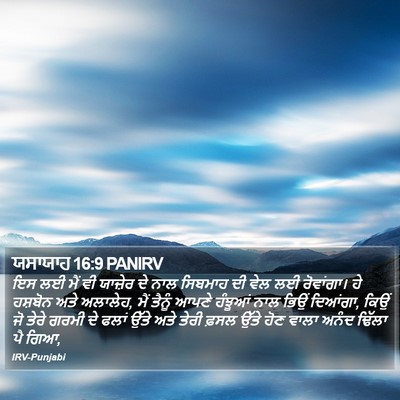 ਯਸਾਯਾਹ 16:9 PANIRV Bible Verse Image