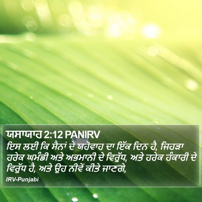 ਯਸਾਯਾਹ 2:12 PANIRV Bible Verse Image
