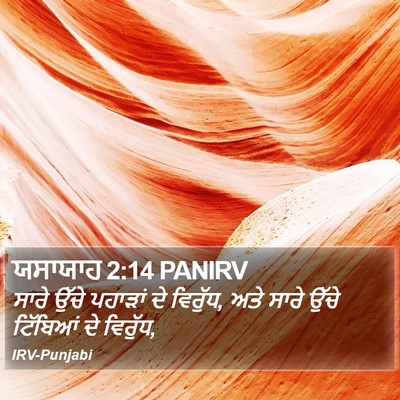 ਯਸਾਯਾਹ 2:14 PANIRV Bible Verse Image
