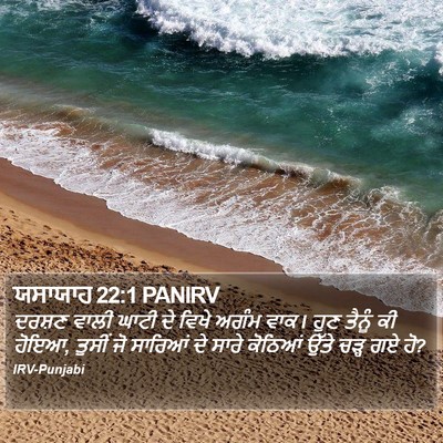 ਯਸਾਯਾਹ 22:1 PANIRV Bible Verse Image