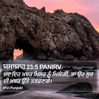 ਯਸਾਯਾਹ 23:5 PANIRV Bible Verse Image