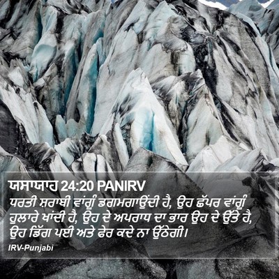ਯਸਾਯਾਹ 24:20 PANIRV Bible Verse Image