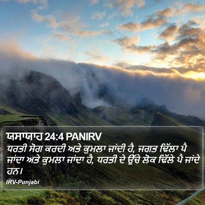 ਯਸਾਯਾਹ 24:4 PANIRV Bible Verse Image