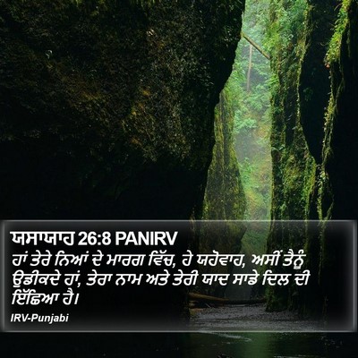 ਯਸਾਯਾਹ 26:8 PANIRV Bible Verse Image