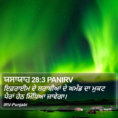 ਯਸਾਯਾਹ 28:3 PANIRV Bible Verse Image
