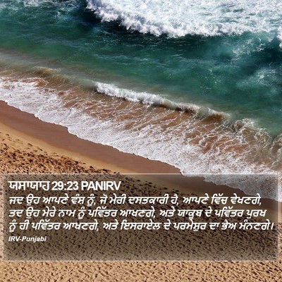 ਯਸਾਯਾਹ 29:23 PANIRV Bible Verse Image