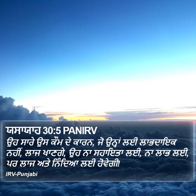 ਯਸਾਯਾਹ 30:5 PANIRV Bible Verse Image