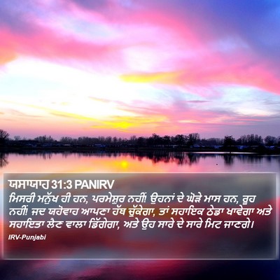 ਯਸਾਯਾਹ 31:3 PANIRV Bible Verse Image