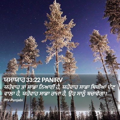 ਯਸਾਯਾਹ 33:22 PANIRV Bible Verse Image