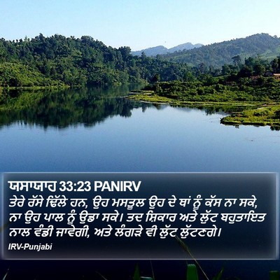 ਯਸਾਯਾਹ 33:23 PANIRV Bible Verse Image