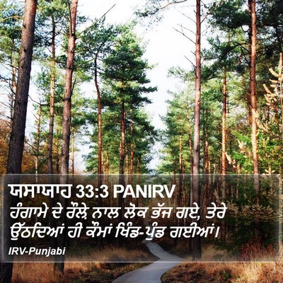 ਯਸਾਯਾਹ 33:3 PANIRV Bible Verse Image