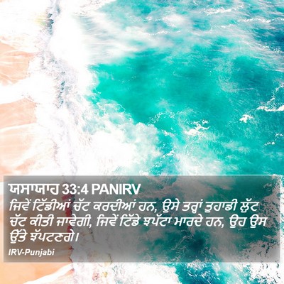 ਯਸਾਯਾਹ 33:4 PANIRV Bible Verse Image
