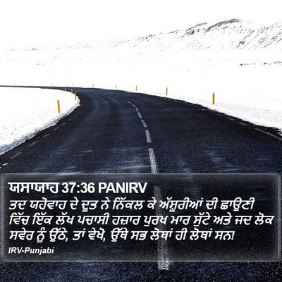 ਯਸਾਯਾਹ 37:36 PANIRV Bible Verse Image
