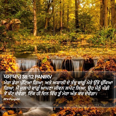 ਯਸਾਯਾਹ 38:12 PANIRV Bible Verse Image