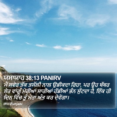 ਯਸਾਯਾਹ 38:13 PANIRV Bible Verse Image
