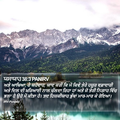 ਯਸਾਯਾਹ 38:3 PANIRV Bible Verse Image