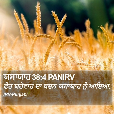 ਯਸਾਯਾਹ 38:4 PANIRV Bible Verse Image