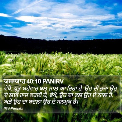 ਯਸਾਯਾਹ 40:10 PANIRV Bible Verse Image