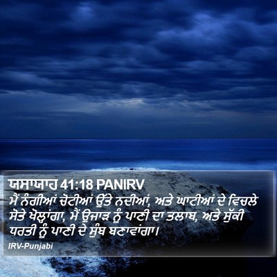 ਯਸਾਯਾਹ 41:18 PANIRV Bible Verse Image