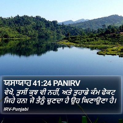 ਯਸਾਯਾਹ 41:24 PANIRV Bible Verse Image