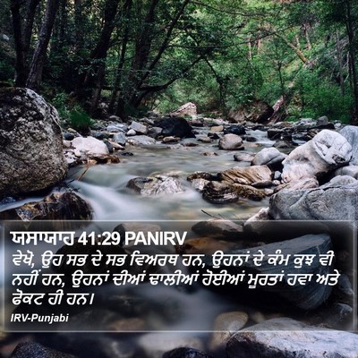 ਯਸਾਯਾਹ 41:29 PANIRV Bible Verse Image