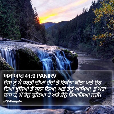 ਯਸਾਯਾਹ 41:9 PANIRV Bible Verse Image