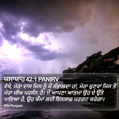 ਯਸਾਯਾਹ 42:1 PANIRV Bible Verse Image