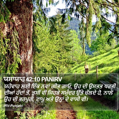 ਯਸਾਯਾਹ 42:10 PANIRV Bible Verse Image