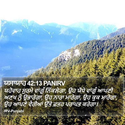 ਯਸਾਯਾਹ 42:13 PANIRV Bible Verse Image
