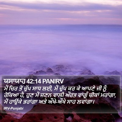 ਯਸਾਯਾਹ 42:14 PANIRV Bible Verse Image