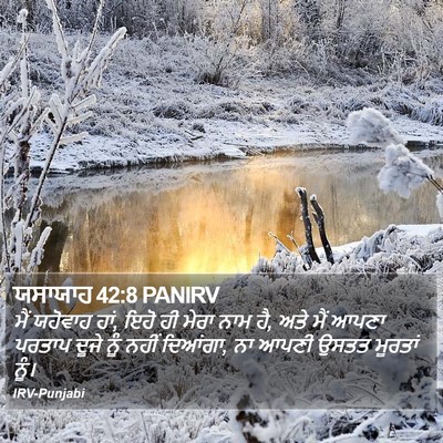 ਯਸਾਯਾਹ 42:8 PANIRV Bible Verse Image