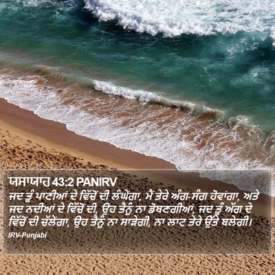 ਯਸਾਯਾਹ 43:2 PANIRV Bible Verse Image
