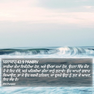 ਯਸਾਯਾਹ 43:9 PANIRV Bible Verse Image