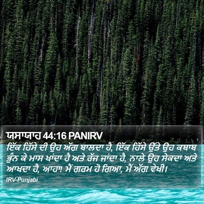 ਯਸਾਯਾਹ 44:16 PANIRV Bible Verse Image